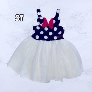 Disney Minnie Mouse 3D Bow Sleeveless Dress (Costume), 3T